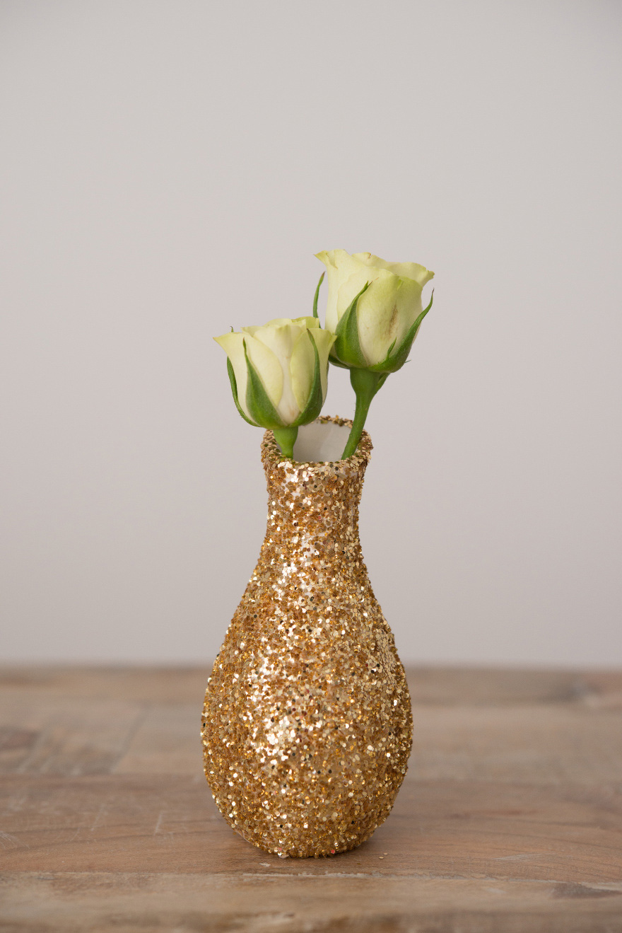 Gold Glitter Vase | Confetti.co.uk