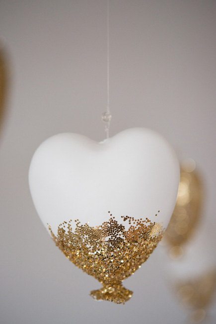 Gold Heart Decor | Confetti.co.uk