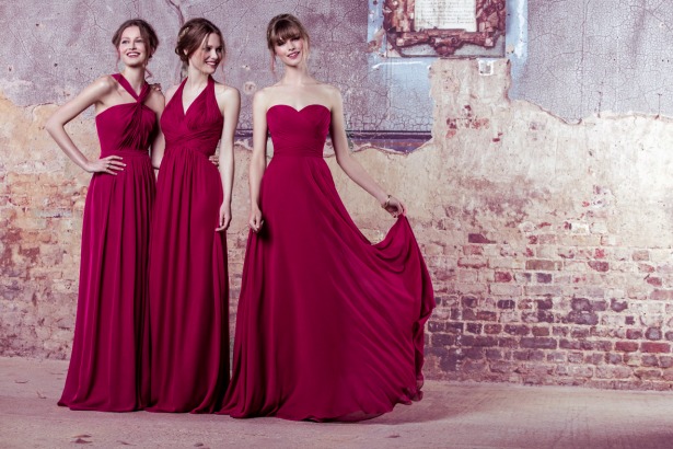 Kelsey Rose cerise pink bridesmaids dresses | Confetti.co.uk