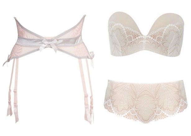 Bluebella Vivienne Suspenders and House of Fraser Wonderbra Glamour Ultimate strapless bra and shorts | Confetti.co.uk