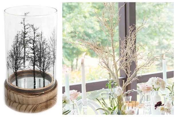 Winter wedding tree themed decorations | Confetti.co.uk