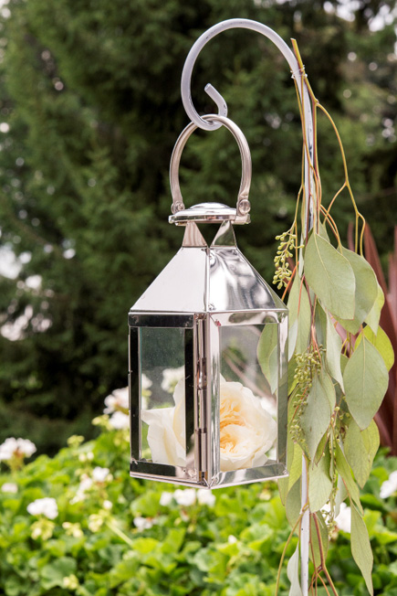 Silver Metal Lantern Candle Holder Wedding Decoration | Confetti.co.uk