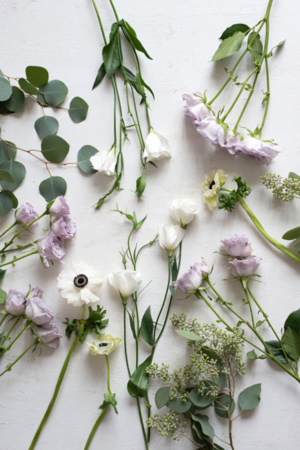 White and Purple Winter Wedding Flowers | Confetti.co.uk