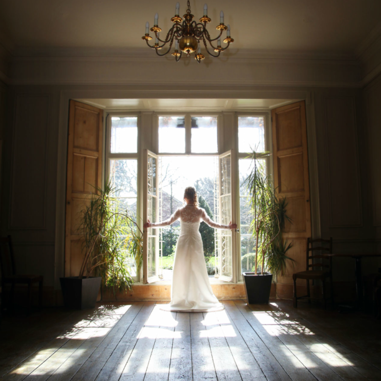 Bride Taking in the York Pavilion Country Hotel's Grounds | Confetti.co.uk