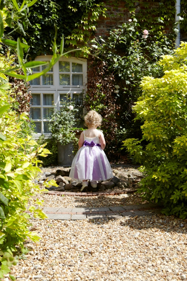 Flower Girl in The Gardens of The York Pavilion Country Hotel | Confetti.co.uk