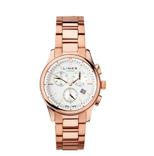 Regent rose gold plated chronograph watch by Links of London | Confetti.co.uk