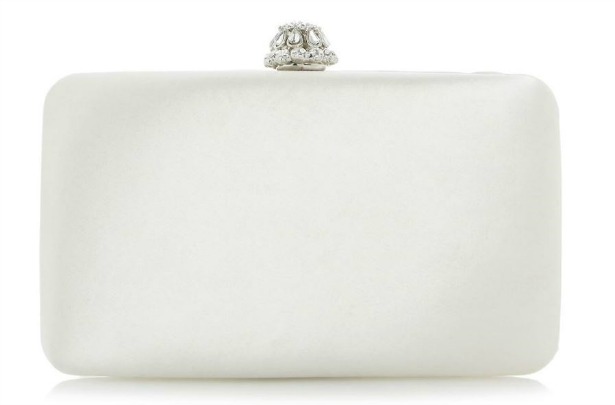 Bridley satin box bag clutch by Dune | Confetti.co.uk