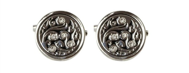 Howick tailored circle crystal cufflinks | Confetti.co.uk