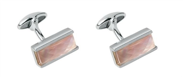 Pink mother of pearl cufflinks by Links of London | Confetti.co.uk