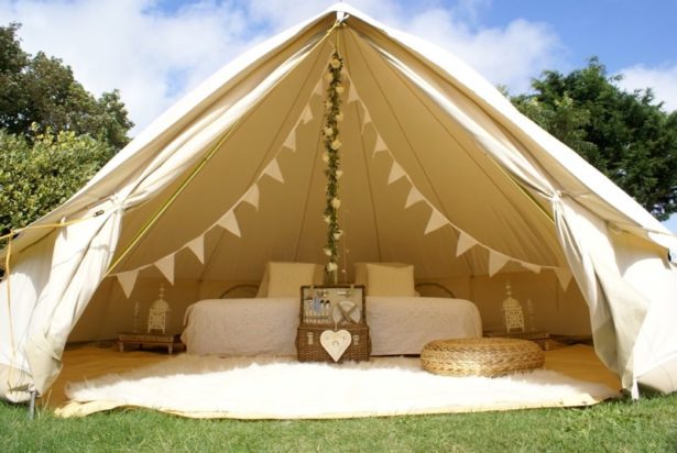 Brympton House bell tent | Confetti.co.uk