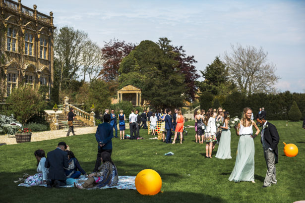 Brympton House terrace lawn | Confetti.co.uk