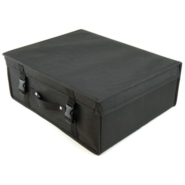 Black wedding dress storage box by Hangerworld | Confetti.co.uk