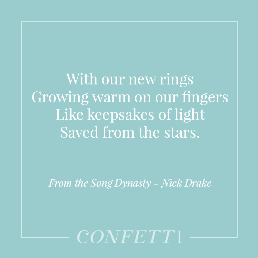 From the Song Dynasty by Nick Drake - Keepsakes of Light Saved From the Stars | Confetti.co.uk