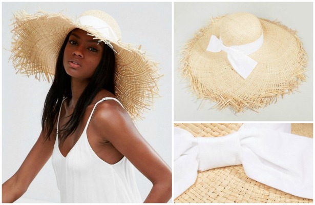 Raw edge straw hat at Asos | Confetti.co.uk