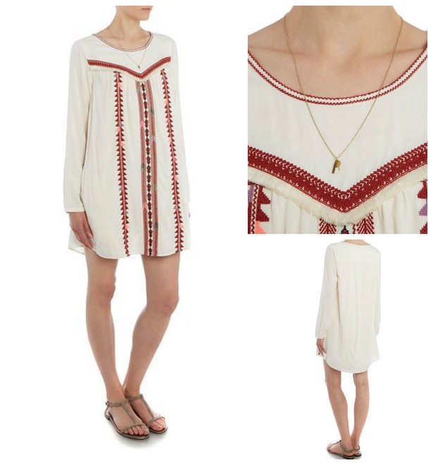 Long Sleeved embroidered dress by Maison Scotch | Confetti.co.uk