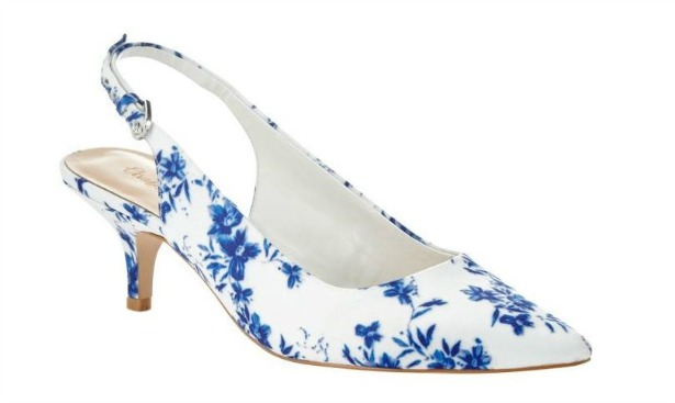 Flower print sling back kitten heel by Phase Eight | Confetti.co.uk