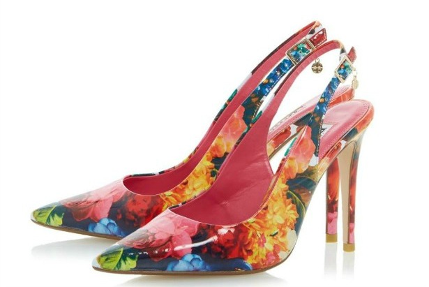 Floral print slingbacks by Dune | Confetti.co.uk