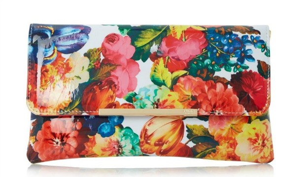 Floral print clutch bag by Dune | Confetti.co.uk