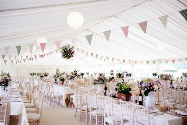 Wedding Marquee Bunting by Richardson Marquees | Confetti.co.uk