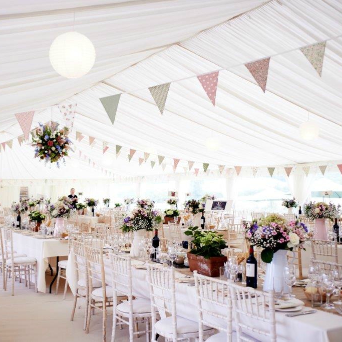 Wedding Marquee Bunting by Richardson Marquees | Confetti.co.uk