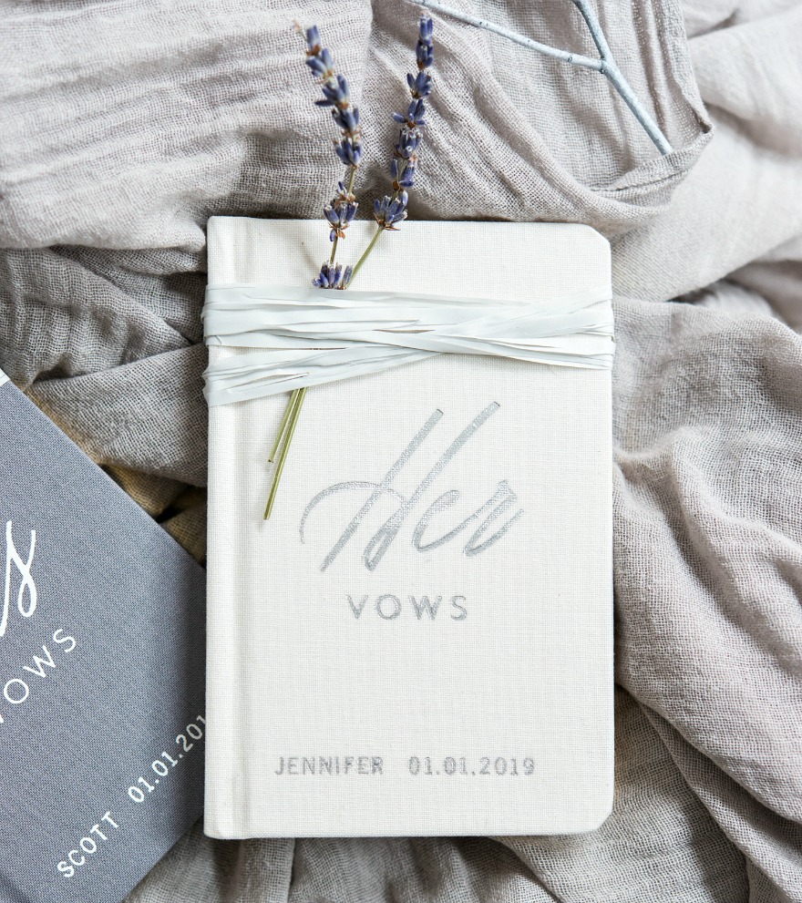 Personalised book of Her Vows | Confetti.co.uk