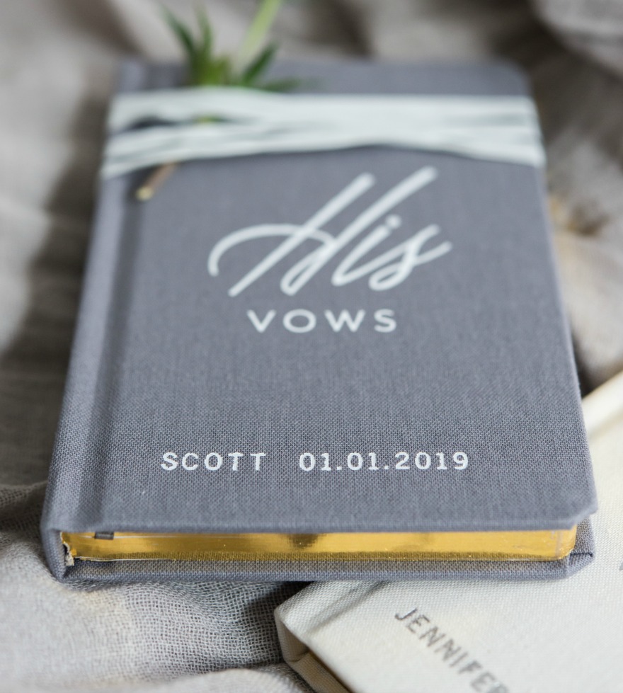 Personalised book of His Vows | Confetti.co.uk