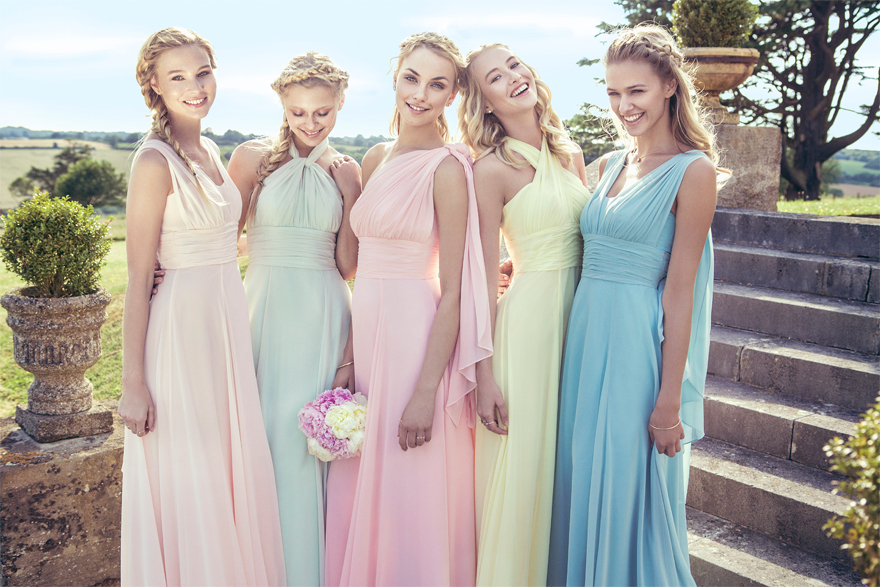 Pastel multiway bridesmaid dress by Kelsey Rose - Style 50116 | Confetti.co.uk