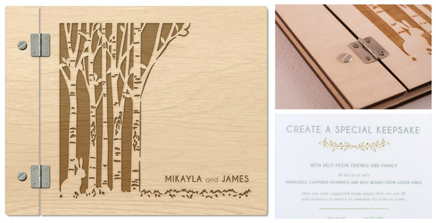 Woodland personalised guest book | Confetti.co.uk