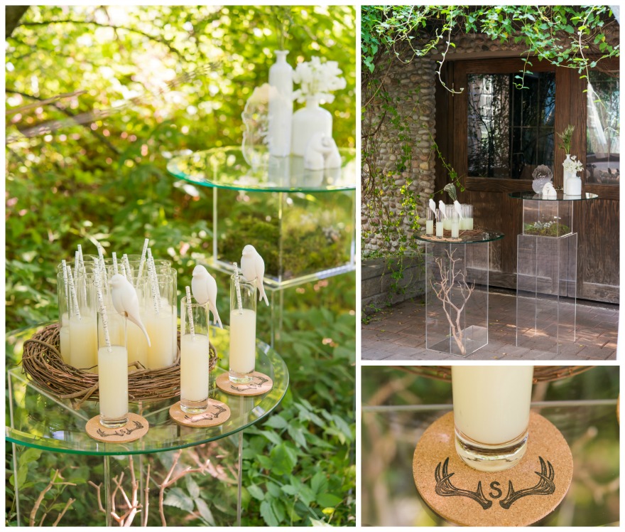 Woodland wedding ideas reception drinks | Confetti.co.uk