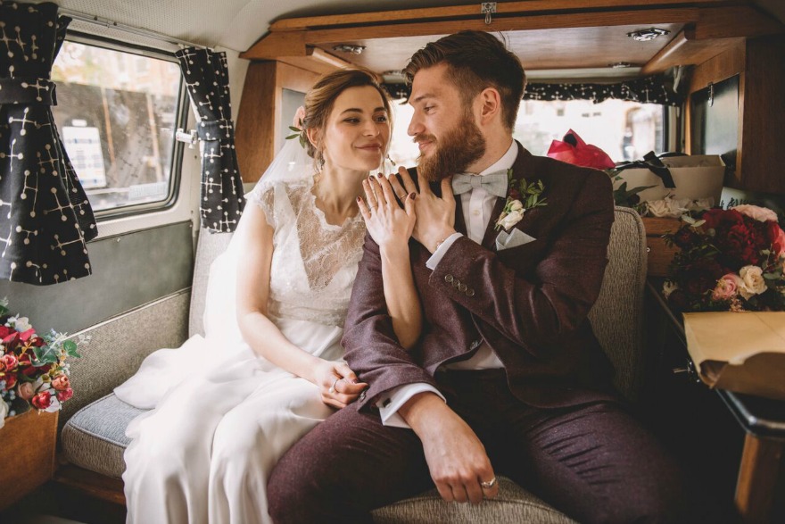 Bride and groom Kristina and Max's Real Wedding at Westminter Abbey | Confetti.co.uk