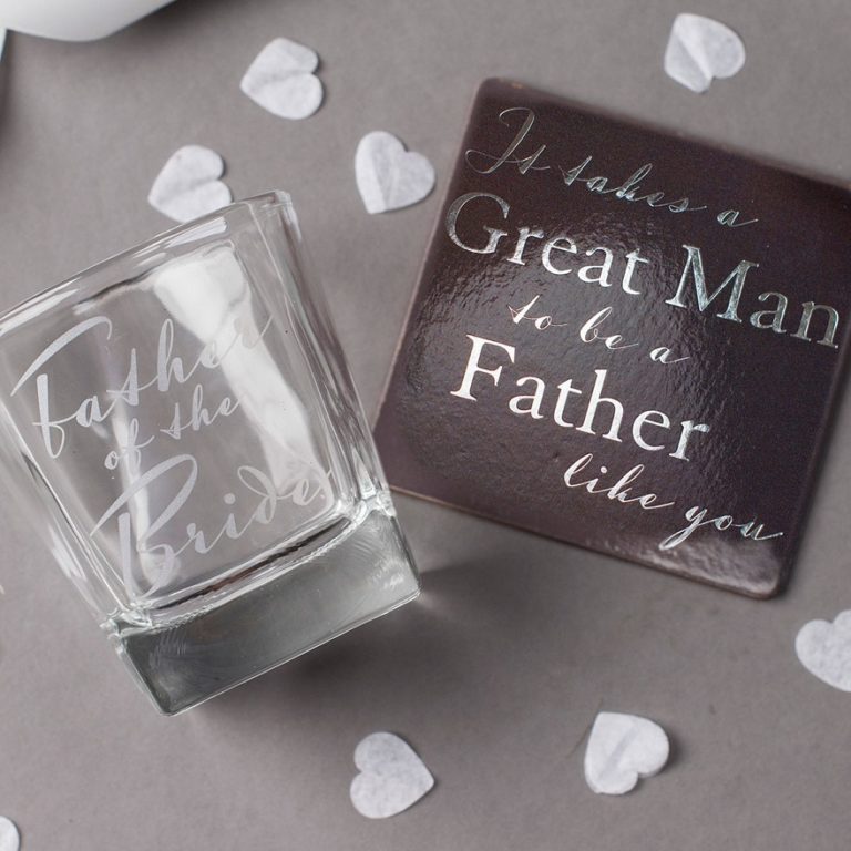 Father of the bride gifts whiskey glass | Confetti.co.uk