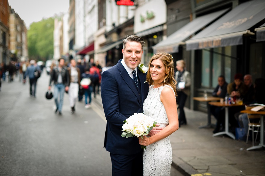 Andy & Laura Real Wedding Soho City wedding | Confetti.co.uk