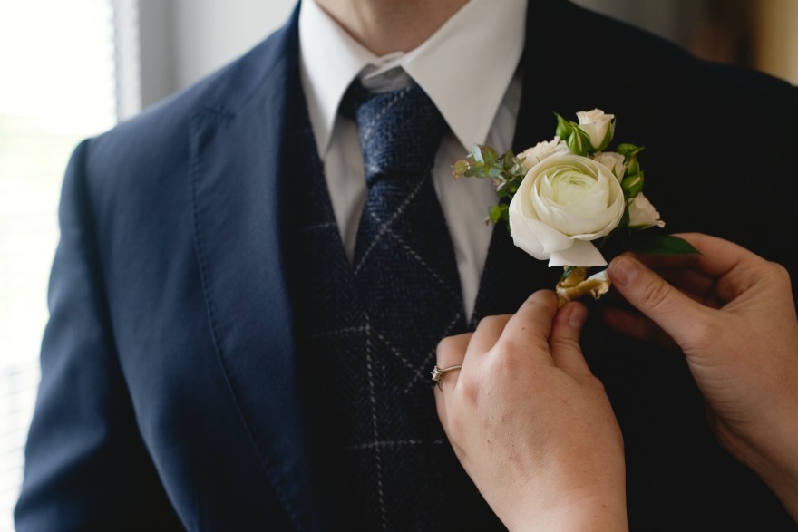 Groom's buttonhole by Amanda Forman Photography | Confetti.co.uk