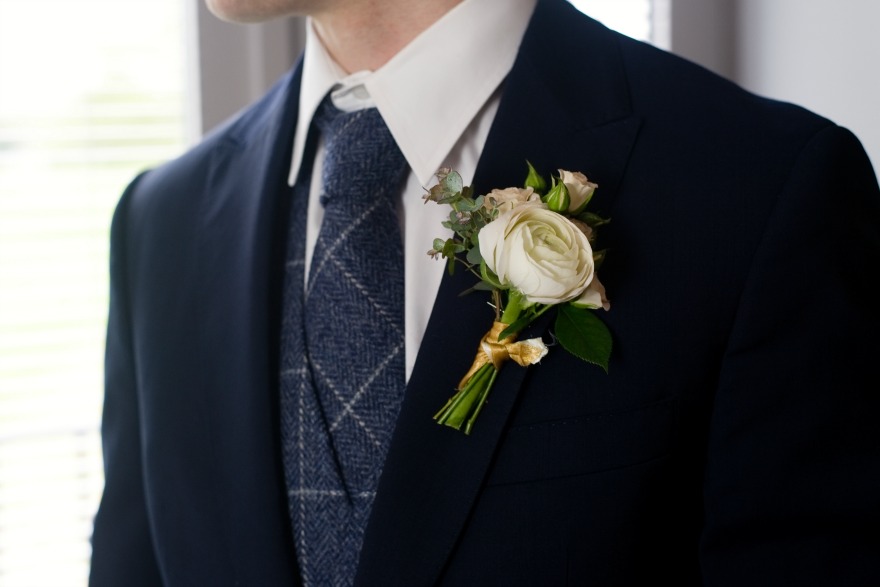 Groom's buttonhole by Amanda Forman Photography | Confetti.co.uk