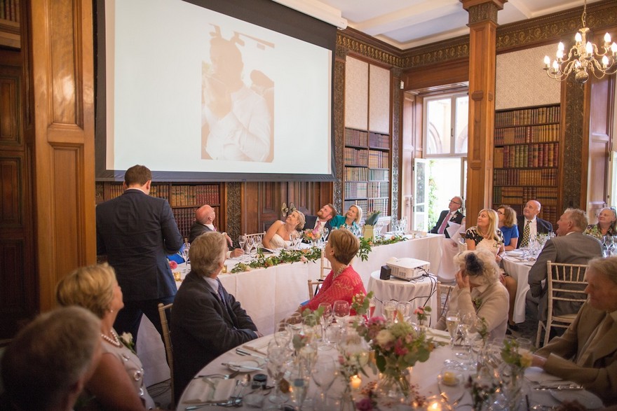 Top table at Jessica and Ed's wedding at Clevedon Hall | Confetti.co.uk