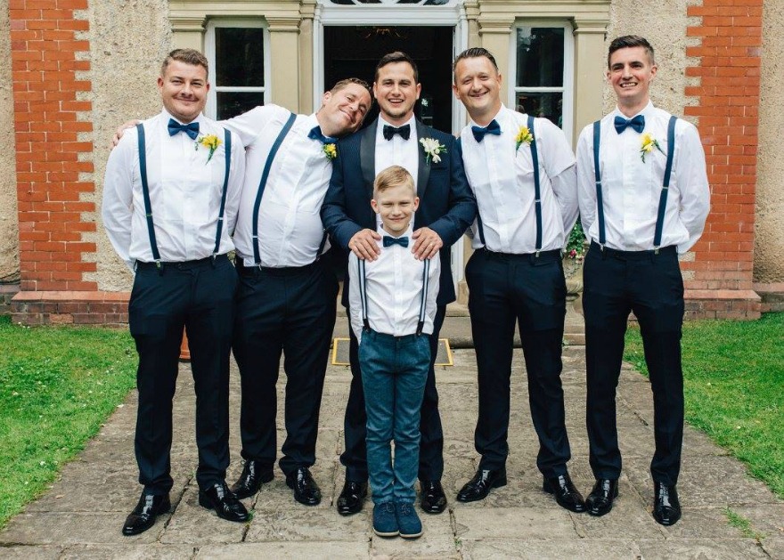 Modern Navy Blue and Lemon Yellow Wedding at The Elms Hotel | Confetti.co.uk