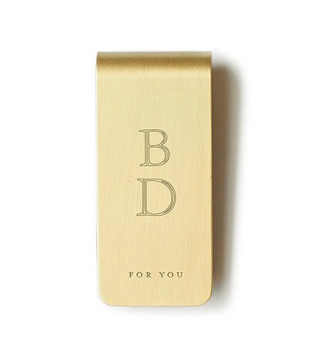 For You Brass Money Clip | Confetti.co.uk