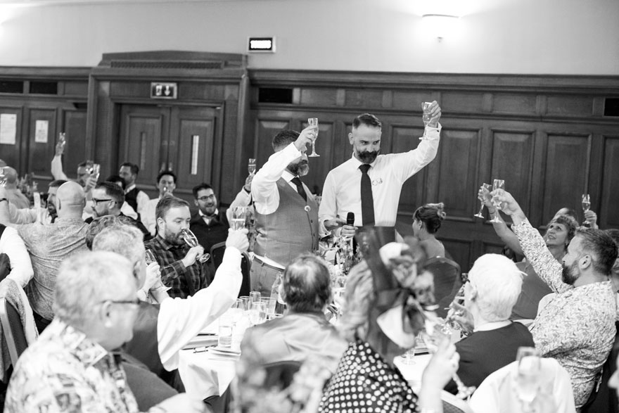 Islington Assembly Hall Wedding Reception Toast and Speeches | Confetti.co.uk