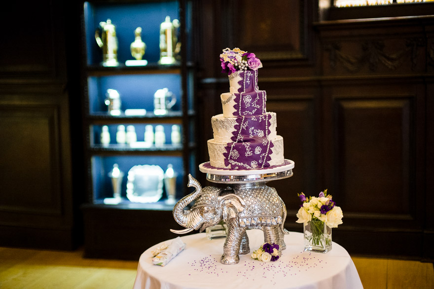 Saree cake on an elephant at Indian and English fusion wedding by Douglas Fry | Confetti.couk