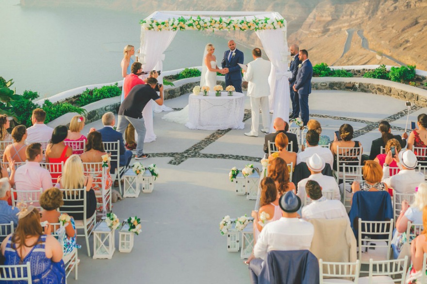 Santorini civil wedding by MarryMe in Greece | Confetti.co.uk