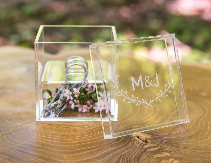 Monogrammed ring box | Confetti.co.uk