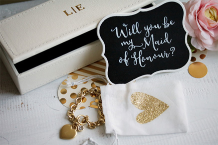 Bridesmaid Made of Honour Jewellery Gift Set | Confetti.co.uk