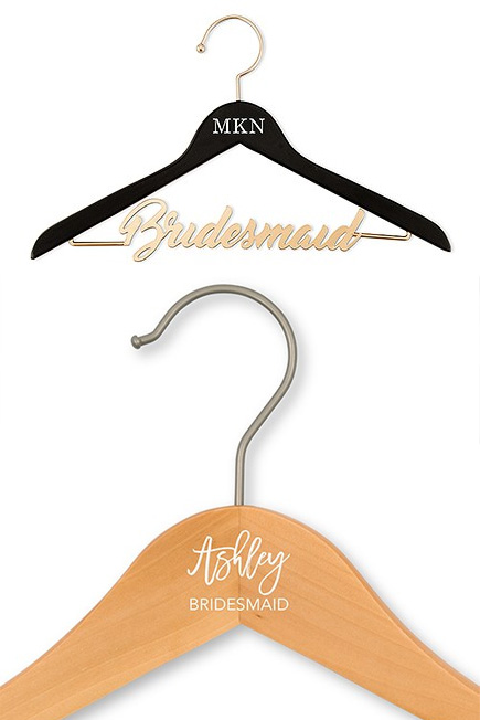 Personalised Bridesmaid Clothes Hangers | Confetti.co.uk