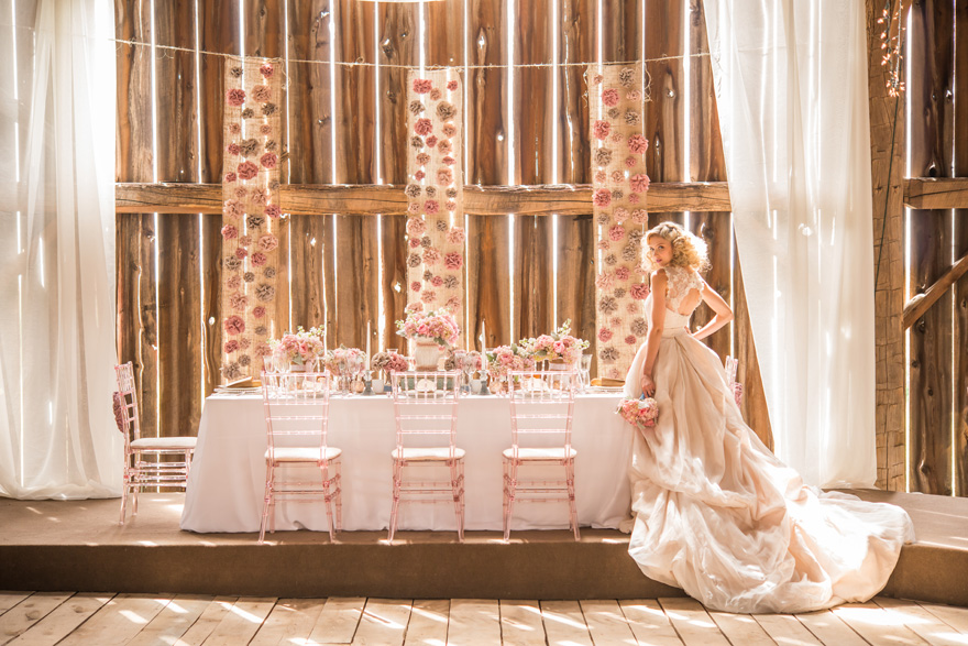 Pink Pastel and Cream Summer Barn Wedding | Confetti.co.uk