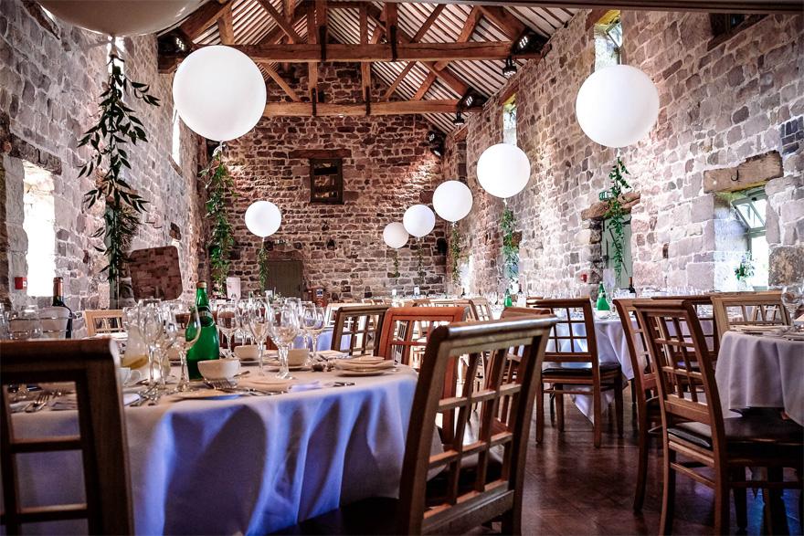 The Ashes Staffordshire Barn Wedding Venue Rustic Dressed Reception | Confetti.co.uk