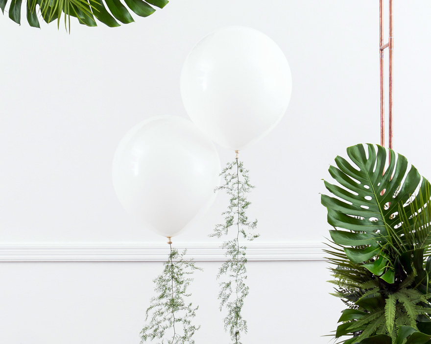 White Wedding Balloon Decor | Confetti.co.uk