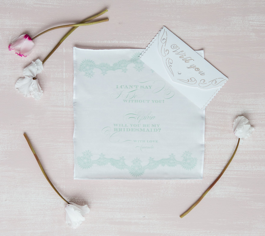 Will You Be My Bridesmaid Handkerchief Gift Idea | Confetti.co.uk