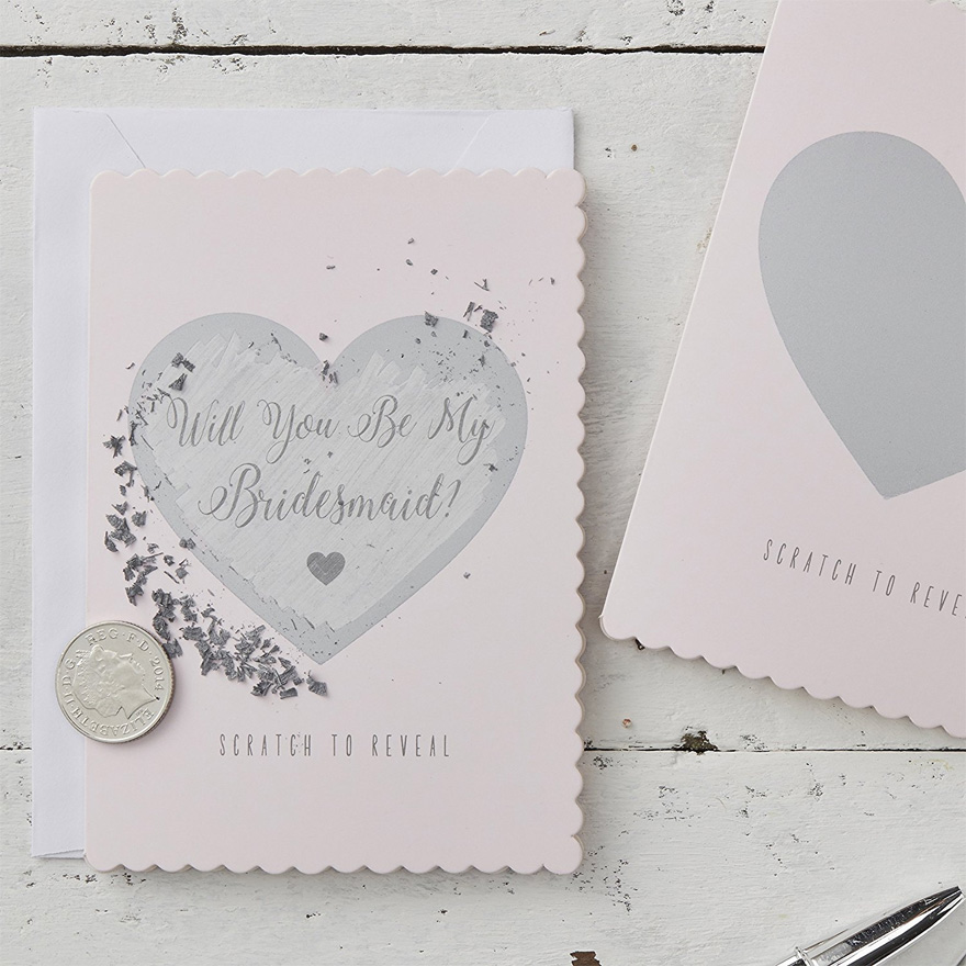 Will You Be My Bridesmaid Scratch Cards | Confetti.co.uk