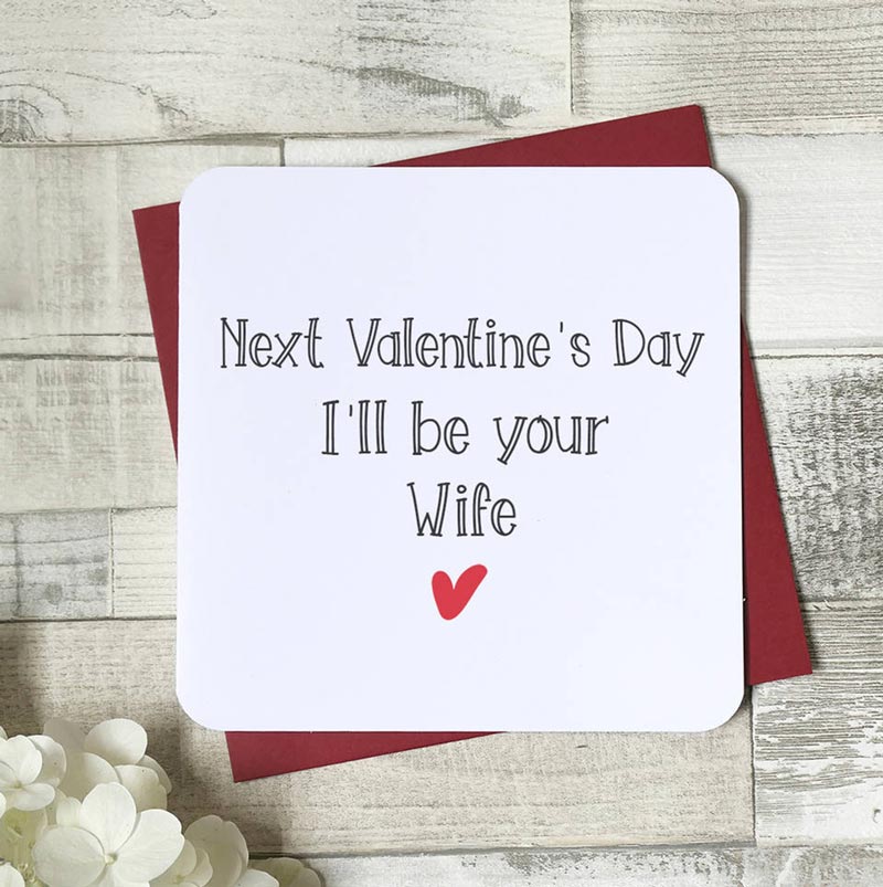 Valentine's Day card for a fiance