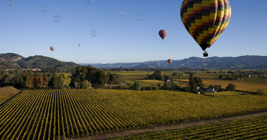 Amazing Hot Air Balloon Ride Over Napa Valley in San Francisco California by Tinggly Gift Experiences | Confetti.co.uk